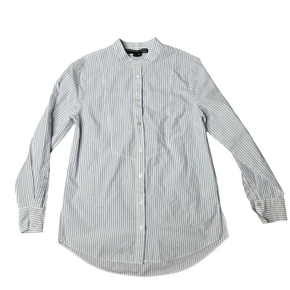 Veronica Beard Jeans Pinstripe Button Down Shirt - Picture 1 of 6